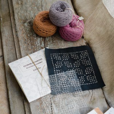 Plantilla Sashiko   motivo Flower diamond