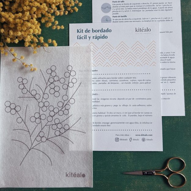 Kit bordado Rápido y Fácil, Mimosa